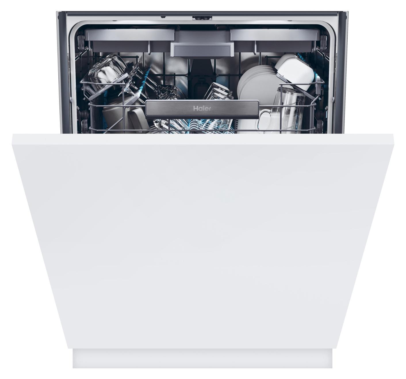 Haier Washlens Plus Series 2 XS 6B0S3FSB, Voll integriert, Standardgröße (60 cm), Weiß, Tasten, LED, 6 Ziffern