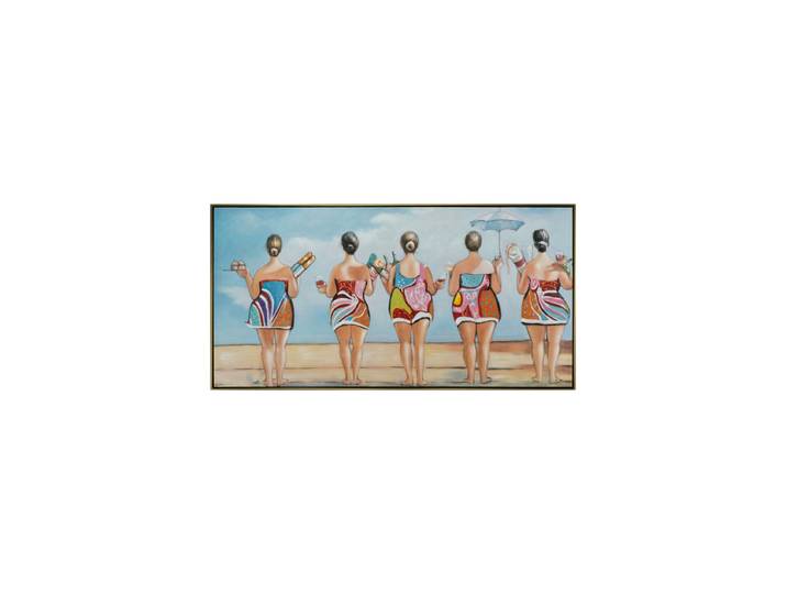 Handgemaltes Bild „Badezeit“ 72.5 x 142.5 cm Multicolor Crea Collection