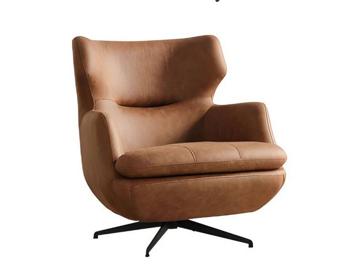 JVmoebel Sessel Brauner Sessel von JVMoebel mit schwarzem Rahmen und Textilbezug (Sessel), Made in Europa