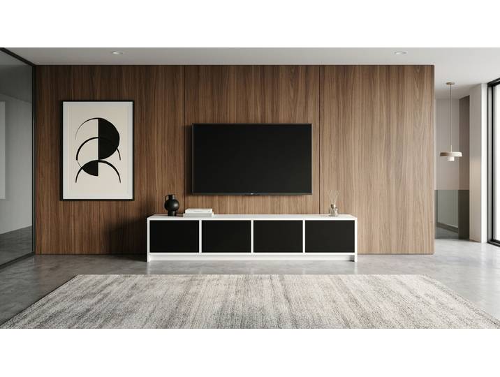 Lowboard nach Maß MDF Beschichtet MDF Weiß matt