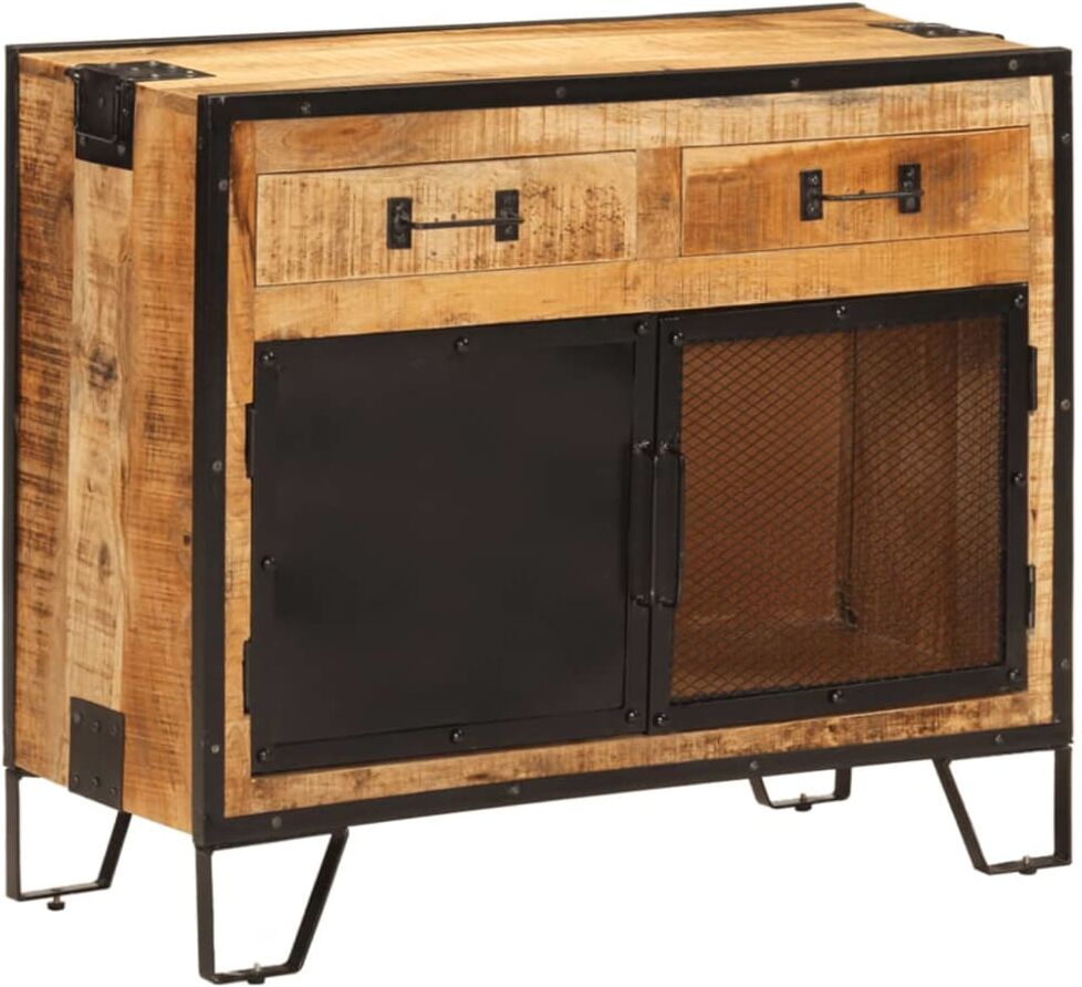 Helloshop26 Buffet bahut commode armoire 80 x 31 x 66 cm marron Marron 80x66x31cm