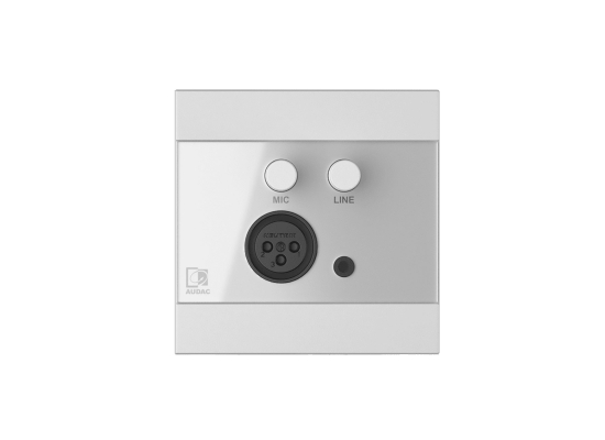 Audac WP210/W Mikrofon und Line Wandpanel