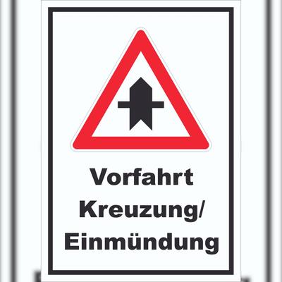 HB-Druck Vorfahrt nächste Kreuzung/Einmündung Schild A2 (420x594mm)