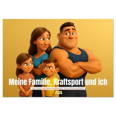 Meine Familie, Kraftsport und ich (Wandkalender 2026 DIN A4 quer), CALVENDO Monatskalender
