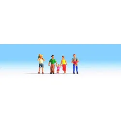 NOCH 15592 H0  FIGUREN - Eltern & Kinder, 7 Figuren
