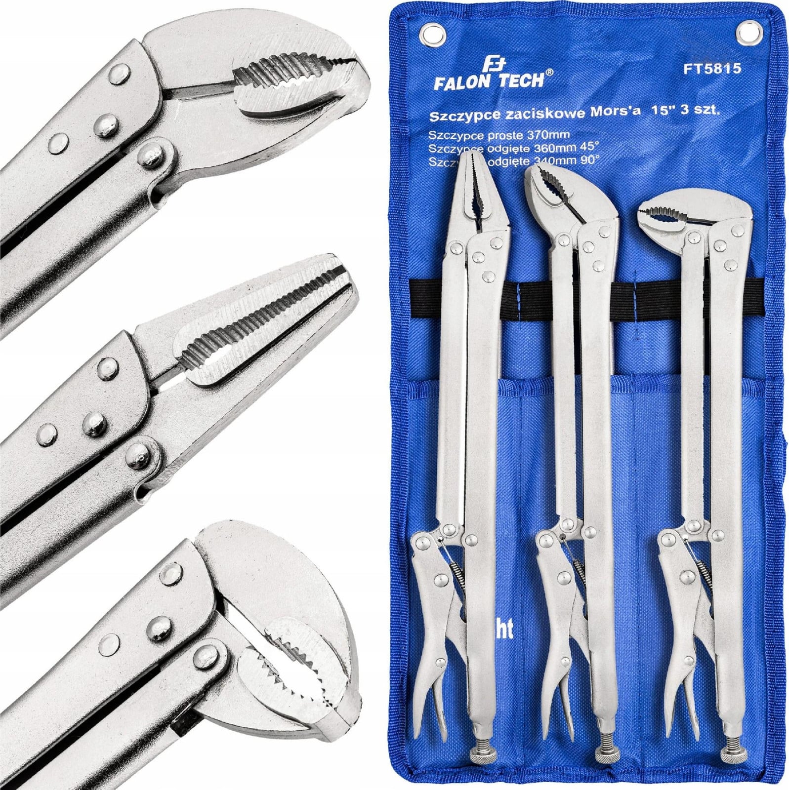 Falon-Tech Morsee-greep, lang, 3-delig