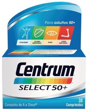 Suplemento Vitaminas Centrum Select 50+ 30 comprimidos