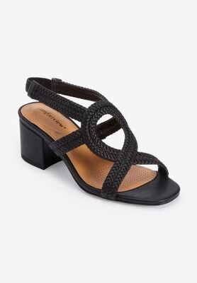 Women's The Dorothy Sandal by Comfortview in Black (Size 8 M)