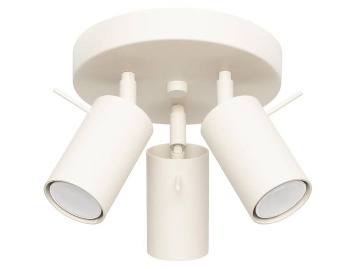 Plafonnier RING 3P beige 3xGU10 10W acier 18.5x19.5x19.5cm Sollux Lighting