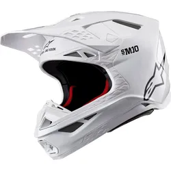 Alpinestars Supertech S-M10 Solid, Motocrosshelm - Weiß - S