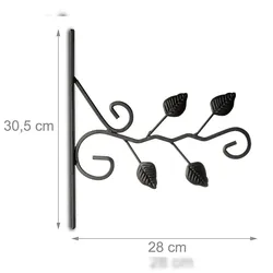 Helloshop26 - Wandhaken für Pflanzen Gartenarbeit Metallblumentopf Gartendekoration 2013104