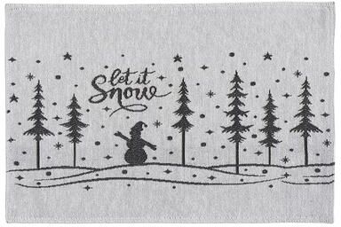 IH Casa Decor Tapestry Placemat Let It Snow 13 X 18 - Set of 12