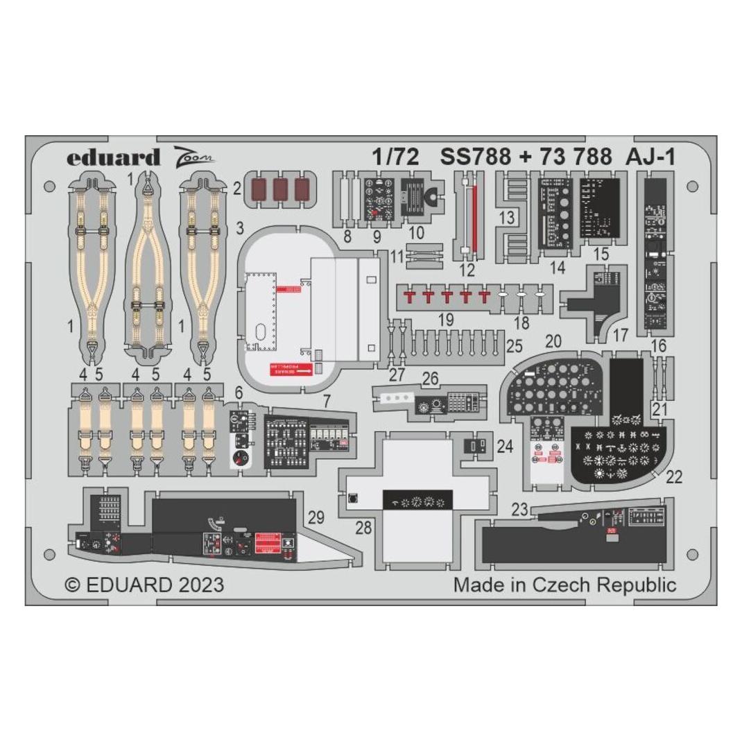 Eduard AJ-1 for RODEN (SS788)