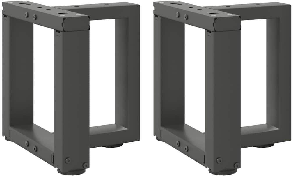 Latitude Run Ayzen Table Leg Anthracite 30 x 25 x (30-31) cm