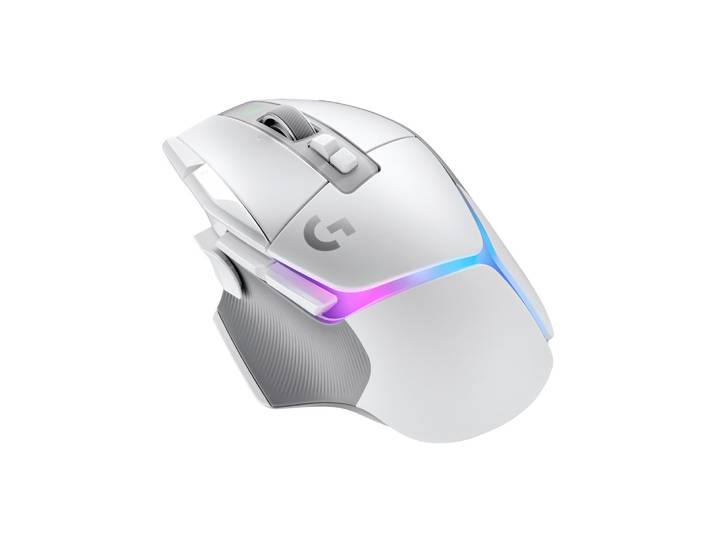 Logitech G G502 X Plus, Droitier, Optique, RF sans fil, 25600 DPI, Blanc 910-006172