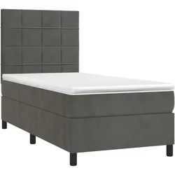 vidaXL, Boxspringbett, Almelville (Block mit Quadraten) (80 x 200 cm)