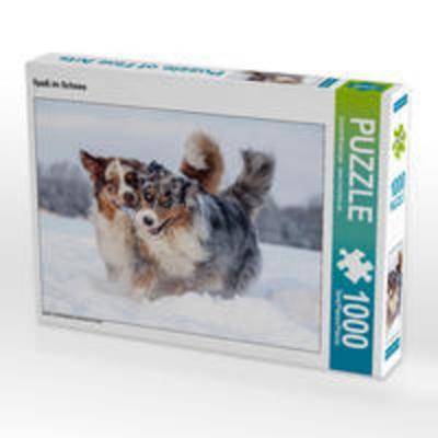 CALVENDO Puzzle Spaß im Schnee 1000 Teile Lege-Größe 64 x 48 cm Foto-Puzzle Bild von Annett Mirsberger www.tierpfoto.de