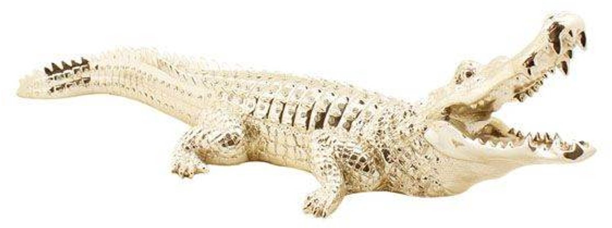 Decoratie Krokodil CNR888 Goud 88 cm