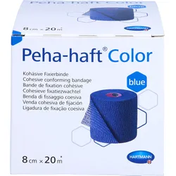 Peha-Haft Color Fixierbinde Latexfrei 8cmx20M Blau 1 ST