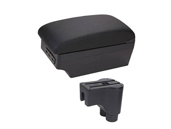 dsfik Für Daihatsu Für Terios 2 Armlehnenbox Doppelschicht Mit Getränkehalter Aschenbecher Auto Armlehne Mittelkonsole Box Car Styling (Farbe : E1 7 USB)