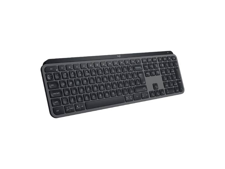Logitech MX Keys S, Clavier, Bureau, Sans Fil RF + Bluetooth, QWERTY US, Taille Standard, Gris