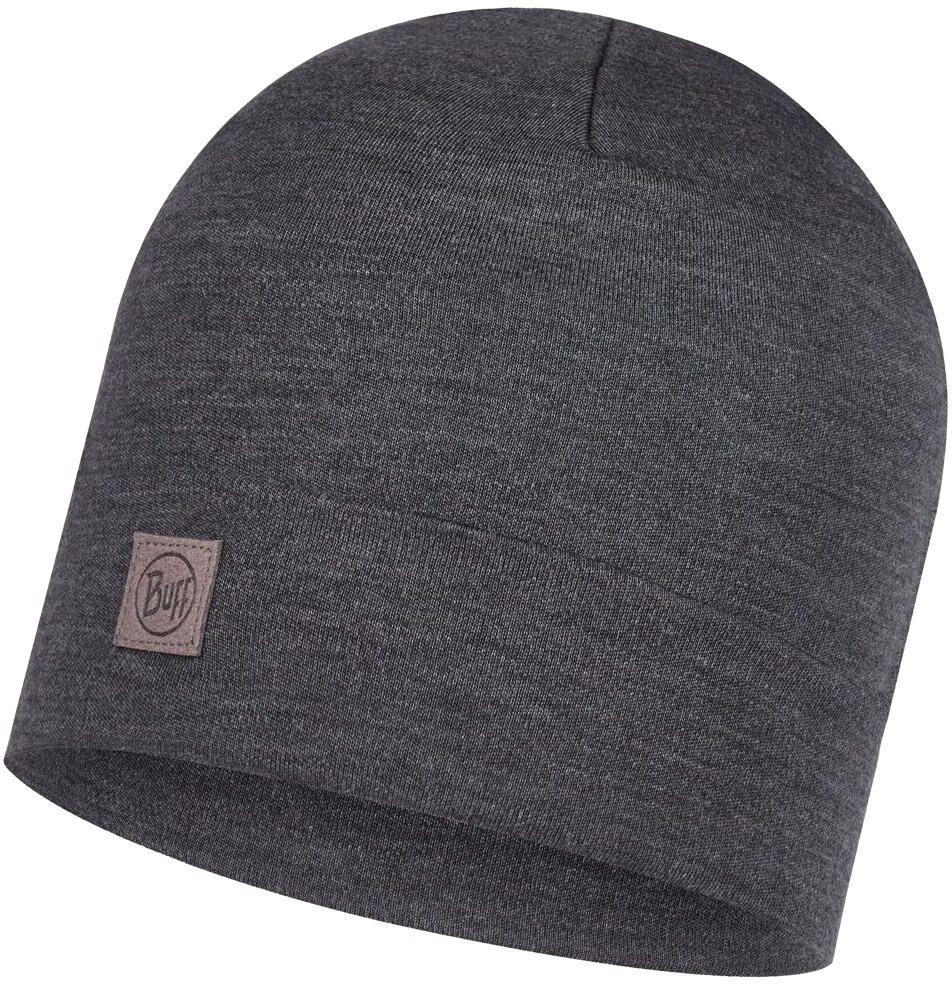 Buff  - Merino Heavyweight Beanie Solid Grey - Bonnet