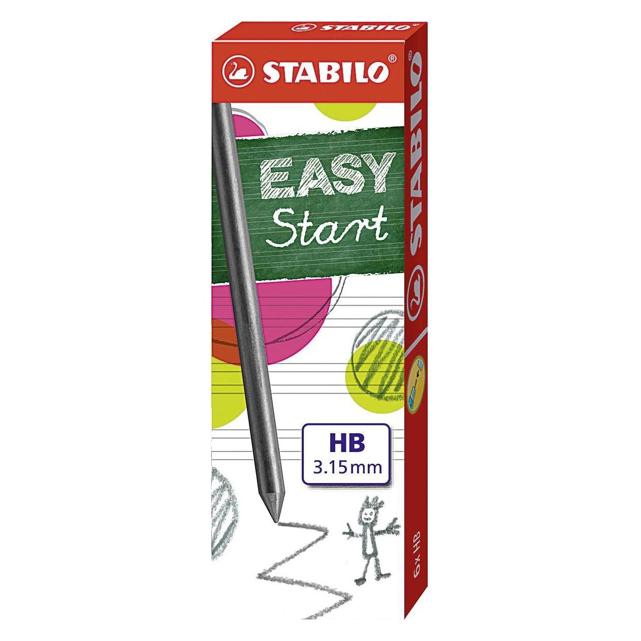 Stabilo EASYergo 3.15 Minen (3.15 mm, HB, 6x) (107890151)