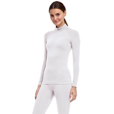 Langarmshirt FALKE "FALKE Langarmshirt", Damen, Gr. M, weiß (2860), Shirts Langarmshirt