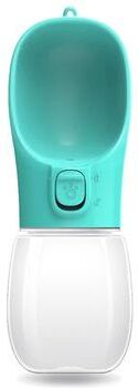 Inspired Living PawFlow Portable Dog Water Bottle For Travel & Outdoor Adventures blue 350ml
