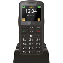 Bea-Fon SL260 LTE silber-schwarz (2.20"), Tastenhandy, Schwarz, Silber