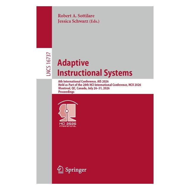 Springer Adaptive Instructional Systems (Englisch, Softcover, Jessica Schwarz, Robert A. Sottilare) (70542726)