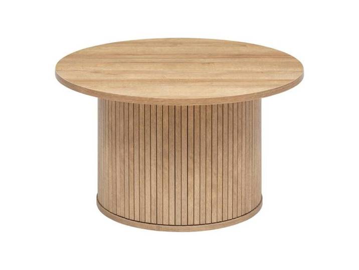 Table basse  Colva  en placage effet bois D70cm - Atmosphera Créateur d'intérieur