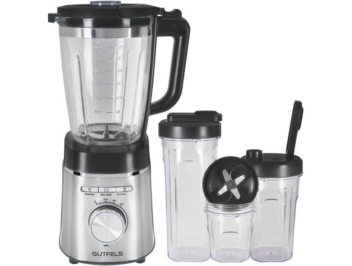GUTFELS Standmixer BLEND 5010 , schwarz (schwarz, inox), B:23cm H:42cm T:16cm, Zerkleinerer, Standmixer