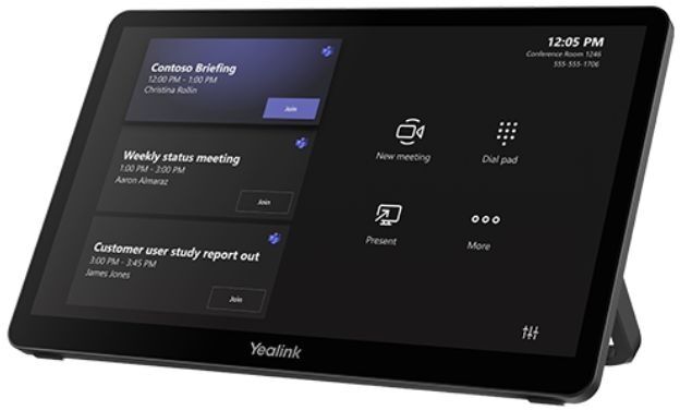 Yealink MTouch Plus Tablette tactile de 11,6'' avec affichage Full HD, surface anti-reflets, contrôle multi-panneaux et options de montage mural ou