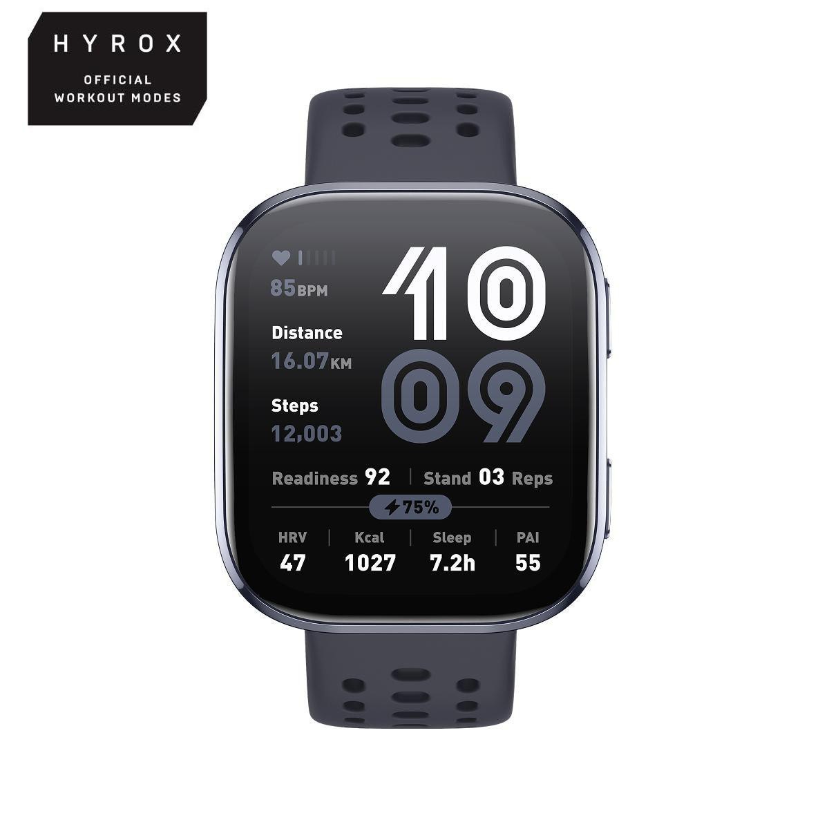 Amazfit Bip 6 46mm Smartwatch AMOLED GPS HYROX Black W2435EU1N