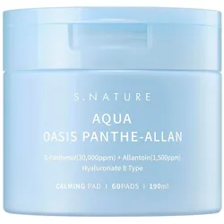 S.Nature, Gesichtsmaske, Aqua Oasis Pantheallan Calming Pad 60 Pads 190ml Exfoliating Pore Care (190 ml)