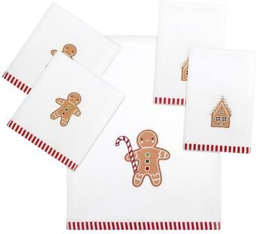 Avanti Linens Avanti Gingerbread Man 5-Piece Towel Set (B2H2T)
