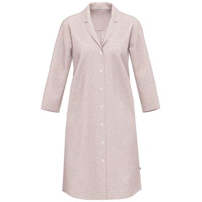 Nachthemd SEIDENSTICKER "Damen Nachthemd Lang bodywear", Damen, Gr. 40, rosa, figurumspielend, V-Ausschnitt, Gerade, Kleider Nachthemd