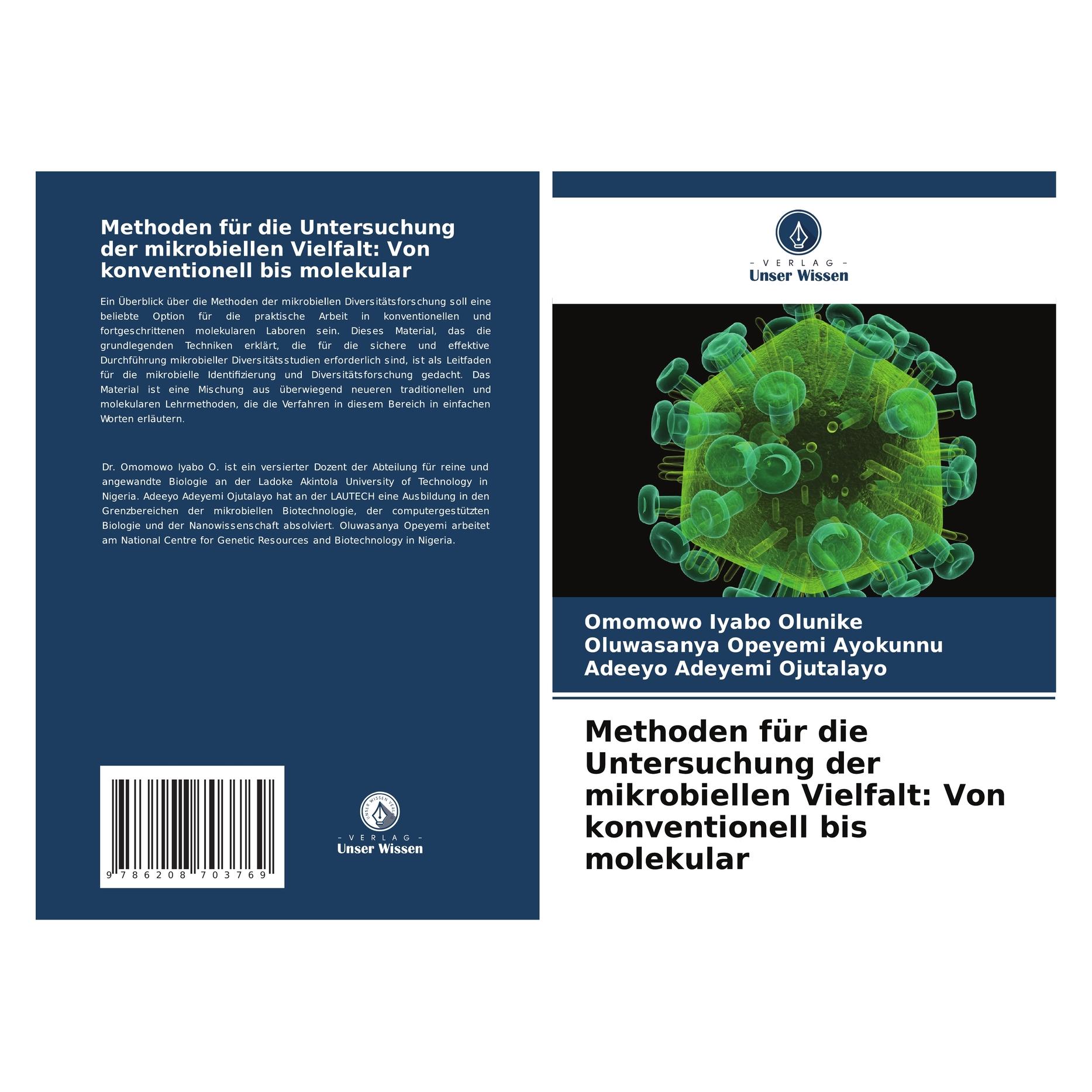 Bod Methoden für die Untersuchung der mikrobiellen Vielfalt: Von konventionell bis m (Deutsch, Softcover, Adeeyo Adeyemi Ojutalayo, Oluwasanya Opeyemi Ayokunnu, Omomowo Iyabo Olunike) (57212774)
