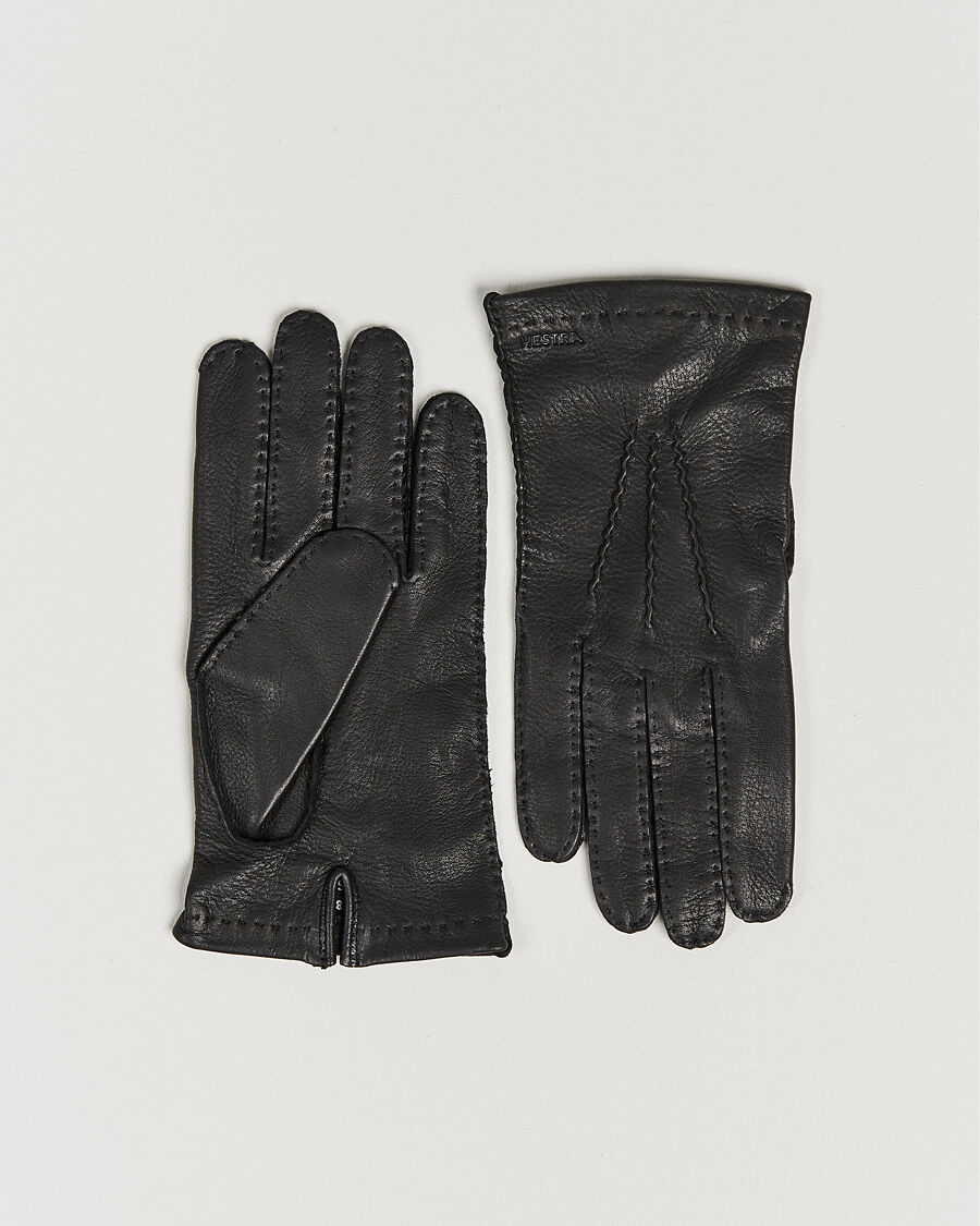 Hestra Henry Unlined Deerskin Glove Black men 8 Sort