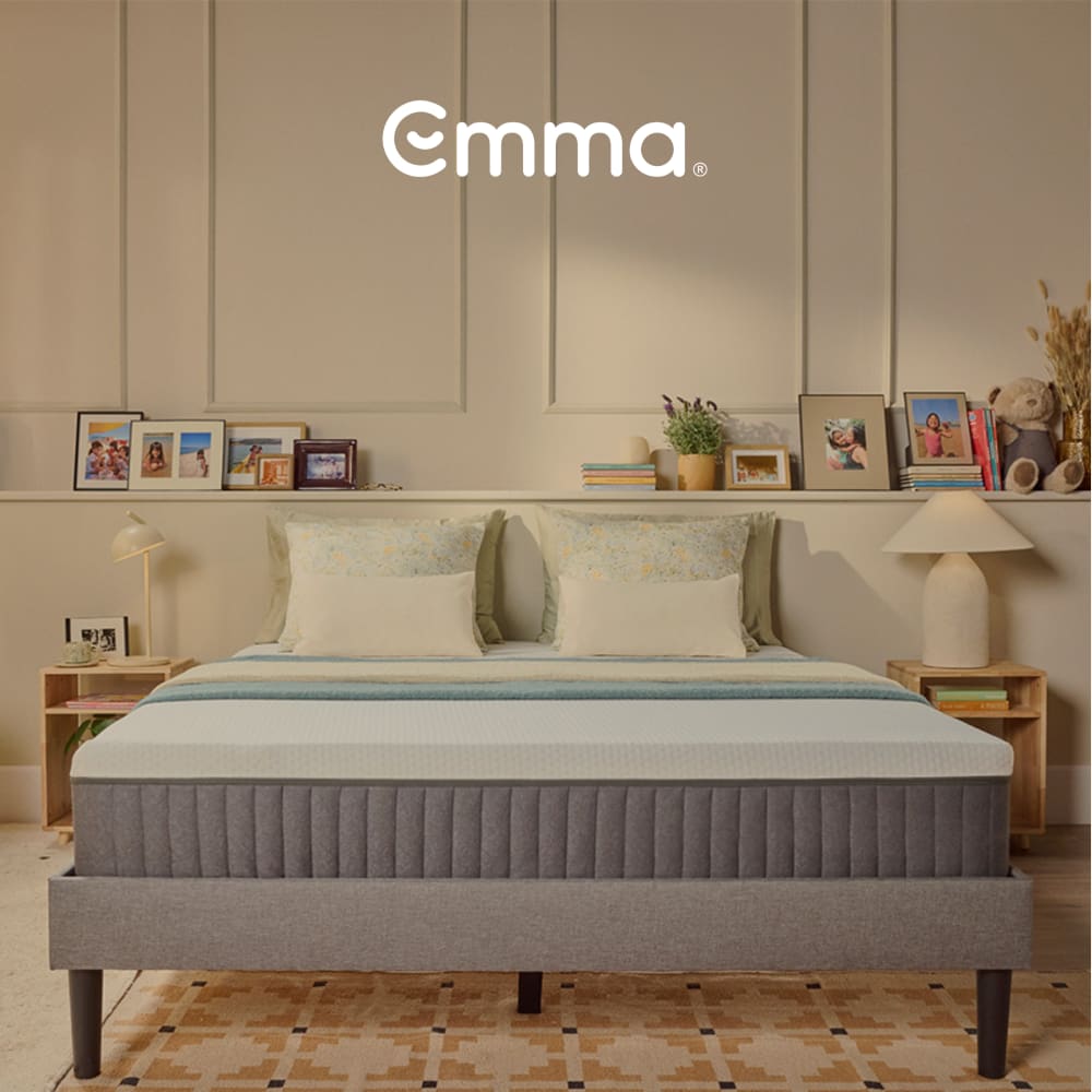 Emma Pack matelas 80x200 et oreiller original confort 60x60 Blanc 80x25x200cm