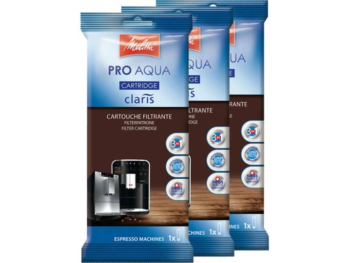 MELITTA Wasserfilter 3-er Pro Aqua , beige (natur), Filterkartuschen, Wasserfilter