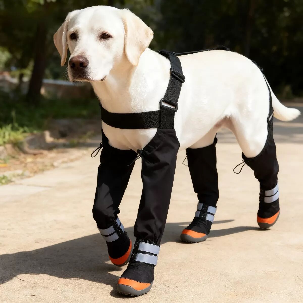 INF Hundeschuhe: Rutschfest, Warm & Reflektierender Schutz für Hunde M