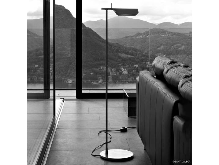 Tab F LED Lampadaire Noir - Flos - Salon / séjour - Design - Métal - À ampoule unique