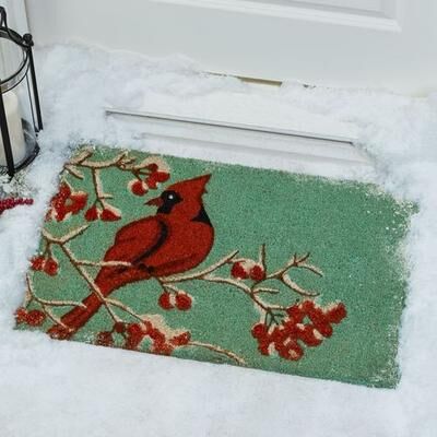 Direct Home Textiles - Bath Cardinal Coir Doormat Green 28 x 18, 28 x 18, Green
