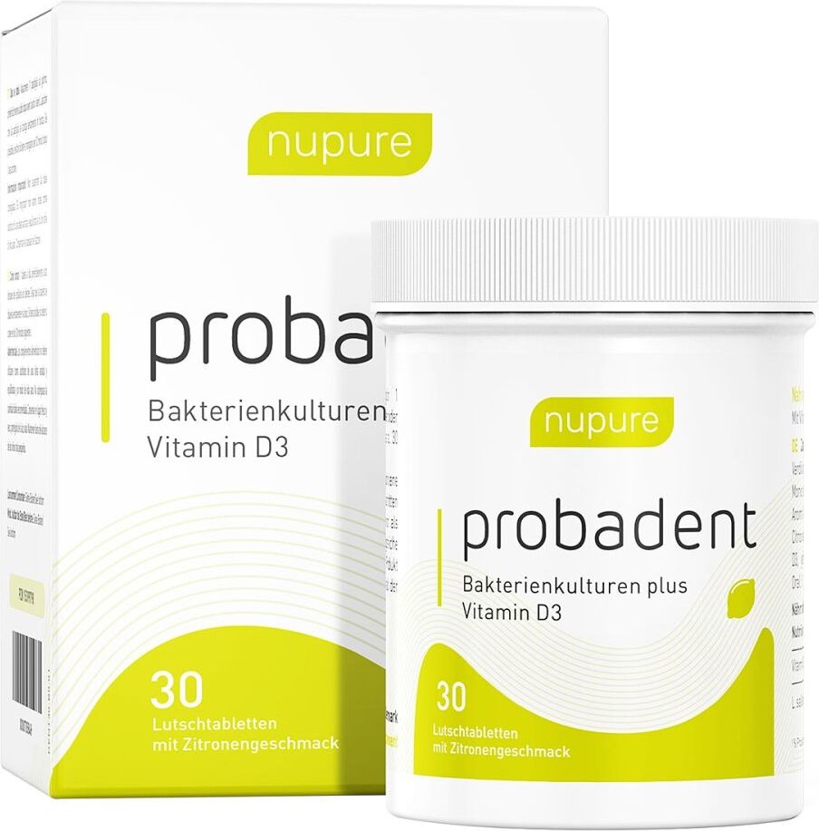 Nupure probadent lemon Mundflora Probiotikum Lutschtabletten 30stk