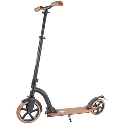 Cityroller BEST SPORTING "Vintage-City-Scooter schwarz matt", schwarz (schwarz matt, braun), Roller
