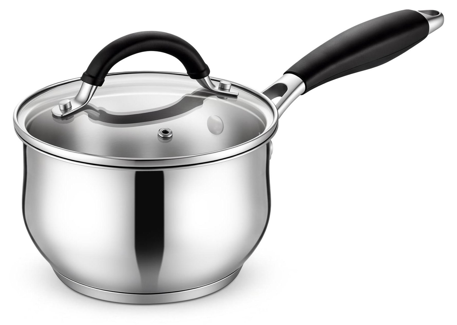 Merkloze RVS Steel Kookpan van 15 cm met deksel