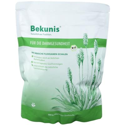 Bekunis Bio indische Flohsamenschalen 500 g Pulver