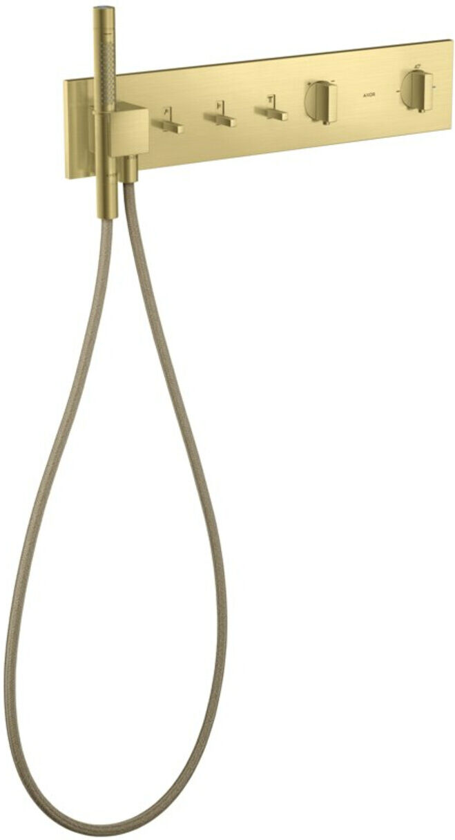 Hansgrohe Fertigset ShowerComposition UP-THM, 3 Verbraucher, brushed brass (12572950)